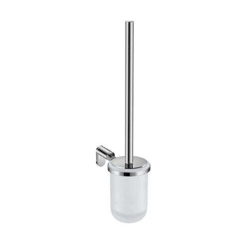 Jika Basic H3843A10040001 Falra szerelhető üveg WC-kefe tartó, króm WC-kefével