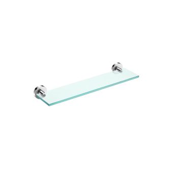   Jika Mio H3852F10040001 Üveg polc, tartóval együtt, matt üveg, 40 cm, krómozott