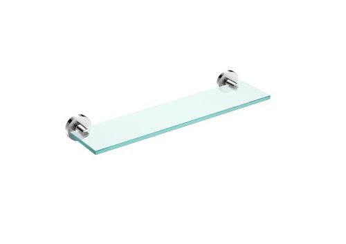 Jika Mio H3852F10040001 Üveg polc, tartóval együtt, matt üveg, 40 cm, krómozott