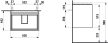 Laufen Lani alsószekrény H4035421122601, Lua H810084 mosdóhoz, 2 fiókos, több színben