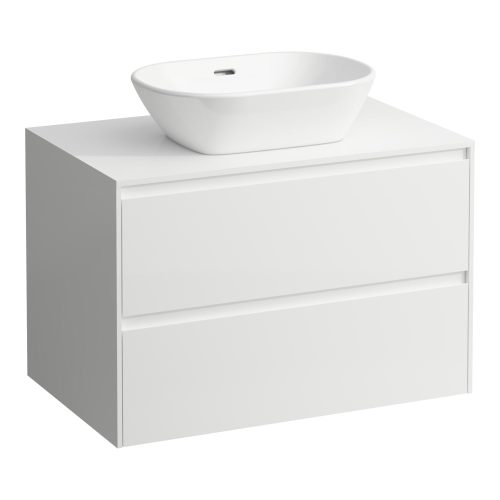 Laufen Lani alsószekrény pulttal H4043111122601, mosdótálakhoz, 2 fiókos, 80 cm, több színben