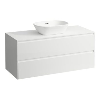   Laufen Lani alsószekrény pulttal H4043311122601, mosdótálakhoz, 2 fiókos, 120 cm, több színben