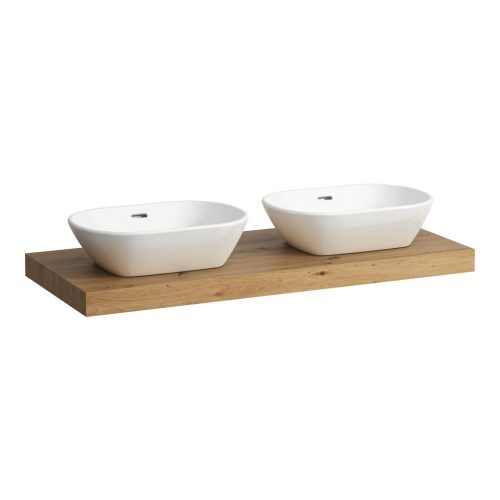 Laufen Lani mosdópult H4046741122601, 2 db mosdótálhoz, 2 db konzollal, 120 cm, több színben