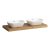 Laufen Lani mosdópult H4046741122601, 2 db mosdótálhoz, 2 db konzollal, 120 cm, több színben