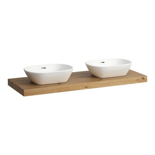 Laufen Lani mosdópult H4046841122601, 2 db mosdótálhoz, 3 db konzollal, 140 cm, több színben