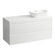 Laufen Lani alsószekrény pulttal H4065711122601, mosdótálakhoz, 2 fiókos, 120 cm, több színben