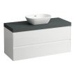 Laufen Lani alsószekrény pulttal H4065711122601, mosdótálakhoz, 2 fiókos, 120 cm, több színben