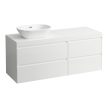 Laufen Lani alsószekrény pulttal H4065821122601, mosdótálakhoz, 4 fiókos, 140 cm, több színben