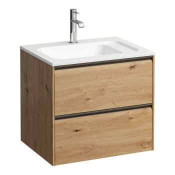   Laufen Meda alsószekrény H4216720112671, Meda H814113 mosdóhoz, 2 fiókos