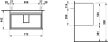 Laufen Meda alsószekrény H4216820112671, Meda H814117 mosdóhoz, 2 fiókos