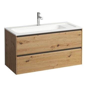   Laufen Meda alsószekrény H4216920112671, Meda H814118 mosdóhoz, 2 fiókos