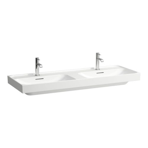 Laufen Meda dupla mosdó H8141127571041, 130 cm, matt fehér