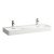 Laufen Val dupla mosdó H8142827571041, 120 cm, matt fehér