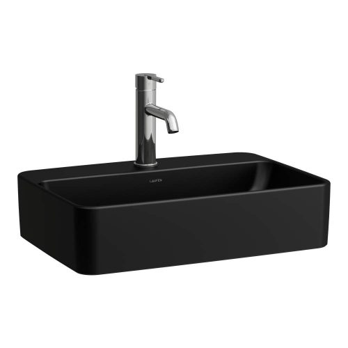 Laufen mosdótál H8169457161041, 55 cm, szögletes, matt fekete