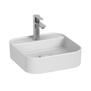   Jika ASTRA H8183617571111 MOSDÓTÁL, 40 CM, SZÖGLETES  ALAKÚ, MATT FEHÉR