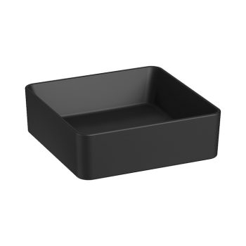   Jika PURE H8184227161121 MOSDÓTÁL, 38 CM, NÉGYZET ALAKÚ, MATT FEKETE