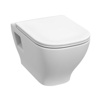   Jika DEEP BY JIKA H8206160000001 FALI WC, RIMLESS, ÖBLÍTŐPEREM NÉLKÜLI, MÉLYÖBLÍTÉSŰ, 4,5/3 L, LÁTHATÓ RÖGZÍTÉS, KOMPAKT VERZIÓ
