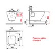Jika DEEP BY JIKA H8206160000001 FALI WC, RIMLESS, ÖBLÍTŐPEREM NÉLKÜLI, MÉLYÖBLÍTÉSŰ, 4,5/3 L, LÁTHATÓ RÖGZÍTÉS, KOMPAKT VERZIÓ