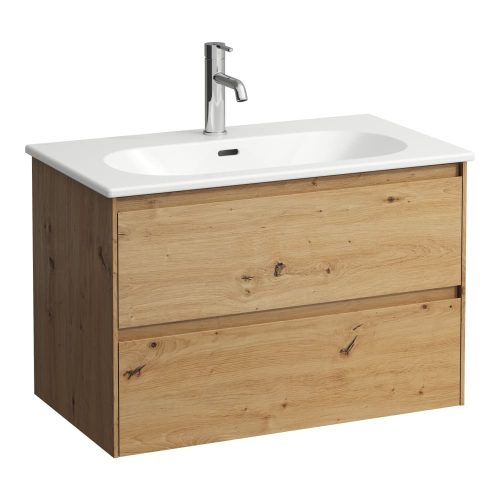 Laufen Lani vékony mosdó és alsószekrény kombináció H8600872671041, 80 cm