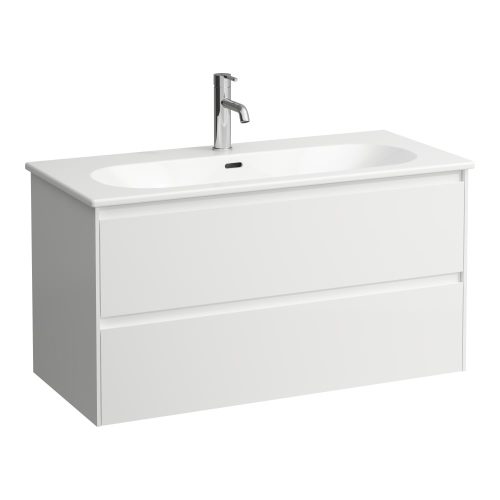 Laufen Lani vékony mosdó és alsószekrény kombináció H8600882601041, 100 cm, több színben