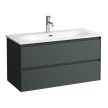 Laufen Lani vékony mosdó és alsószekrény kombináció H8600882601041, 100 cm, több színben