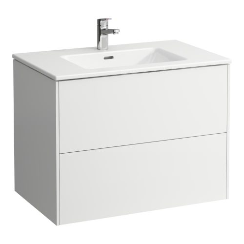 Laufen Pro S vékony mosdó és alsószekrény kombináció H8649612611041, 80 cm, fényes fehér