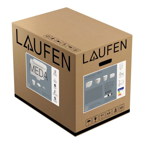 Laufen Meda fali kompakt WC kombi - pack H8661137570001, matt fehér