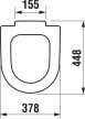 Jika MIO H8927113000001 WC ÜLŐKE FEDÉLLEL, GYORSRÖGZÍTŐ ACÉL ZSANÉRRAL, TERMOPLAST