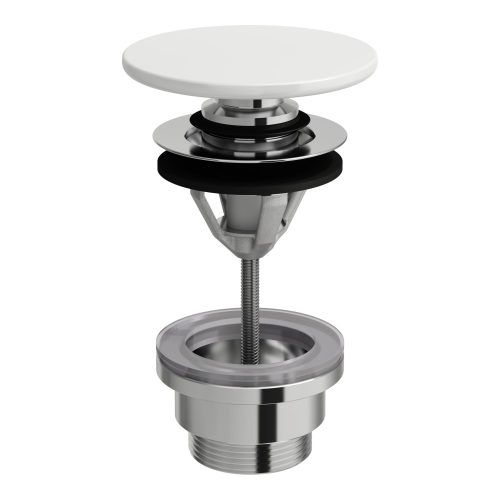 Laufen H8981920000001 Lefolyószelep, zárható, Click-clack, porcelán fényes fehér