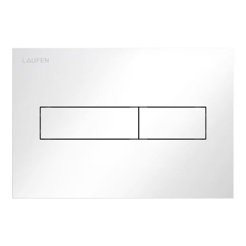 Laufen H9001110000001 INEO HORIZON öblítő nyomólap, kettős öblítéshez, fényes fehér