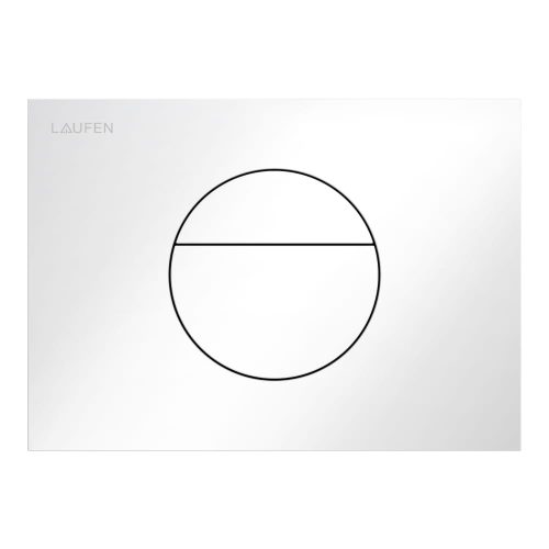 Laufen H9001120000001 INEO SUNRISE öblítő nyomólap, kettős öblítéshez, fényes fehér