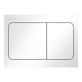   Laufen H9001130000001 INEO AIR öblítő nyomólap, kettős öblítéshez, fényes fehér
