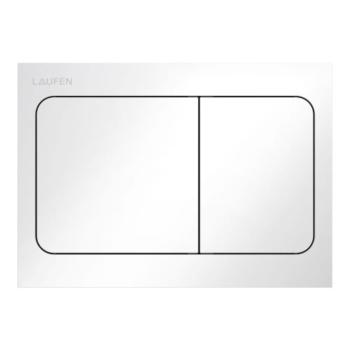 Laufen H9001130000001 INEO AIR öblítő nyomólap, kettős öblítéshez, fényes fehér