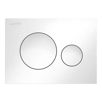   Laufen H9001140000001 INEO MOON öblítő nyomólap, kettős öblítéshez, fényes fehér