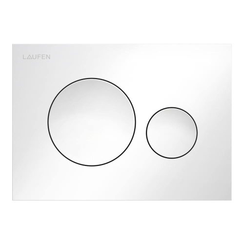 Laufen H9001140000001 INEO MOON öblítő nyomólap, kettős öblítéshez, fényes fehér