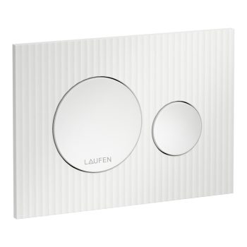   Laufen H9001160000001 INEO MOONDANCE öblítő nyomólap, kettős öblítéshez, fényes fehér