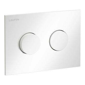   Laufen H9001170000001 INEO GROOVE öblítő nyomólap, kettős öblítéshez, fényes fehér