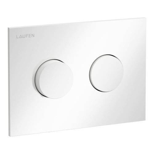 Laufen H9001170000001 INEO GROOVE öblítő nyomólap, kettős öblítéshez, fényes fehér