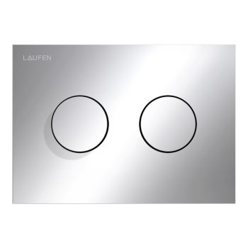   Laufen H9001170040001 INEO GROOVE öblítő nyomólap, kettős öblítéshez, fényes króm