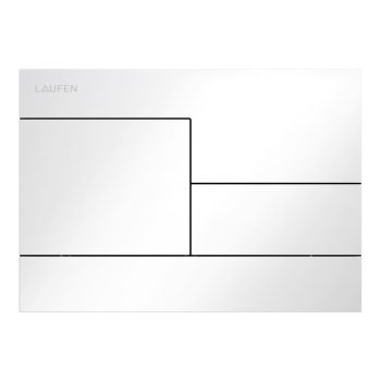   Laufen H9001180000001 INEO SKYLINE öblítő nyomólap, kettős öblítéshez, fényes fehér
