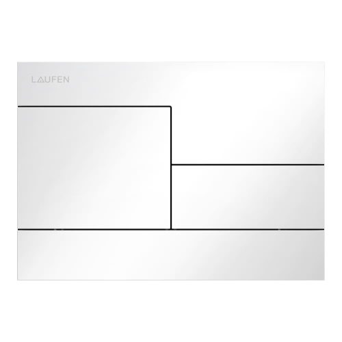 Laufen H9001180000001 INEO SKYLINE öblítő nyomólap, kettős öblítéshez, fényes fehér