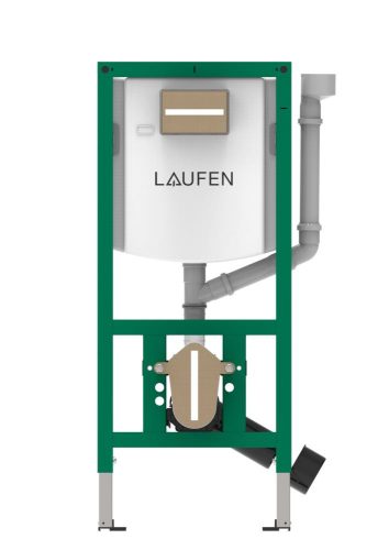 Laufen H9201180000001 INEO INEOLINK falba épített keret öblítőtartállyal, fali WC-khez, szagelszívó csatlakozással
