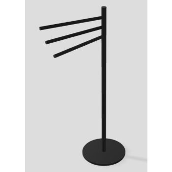   3MM Tag álló törölköző tartó, matt fehér, fekete vagy nikkel színekben