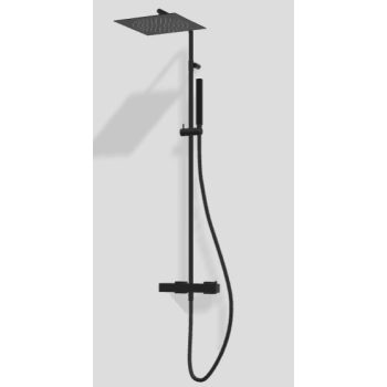   3MM Hask termosztátos zuhanyoszlop, matt fehér, fekete vagy nikkel színben