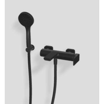   3MM Hask kád csaptelep, zuhanyszettel, matt fehér, fekete vagy nikkel színben