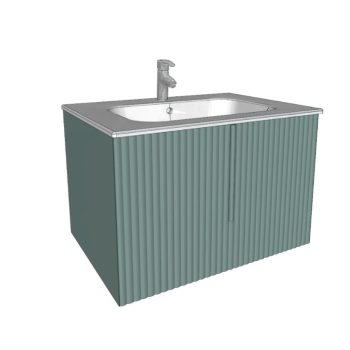   Arbi CODE WAVE alsószekrény fényes fehér mosdóval, 1 fiókos, 70 cm, lakkozott, több színben