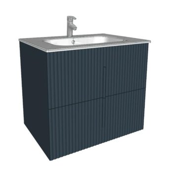   Arbi CODE WAVE alsószekrény fényes fehér mosdóval, 2 fiókos, 70 cm, lakkozott, több színben
