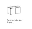 Arbi Ho.me plus alsószekrény pulttal, mosdótálakhoz, 2 ajtós, 70 cm, több színben