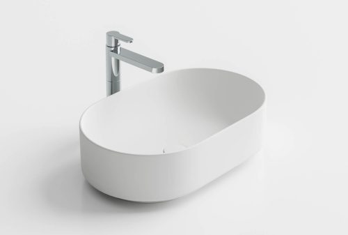 Arbi Smart 54 mosdótál R00A, 54 cm, ovális, matt fehér