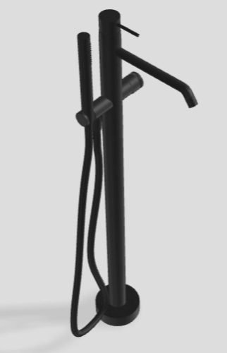 3MM Up+ álló kád csaptelep, 882 mm magas, matt fehér, fekete és nikkel színben